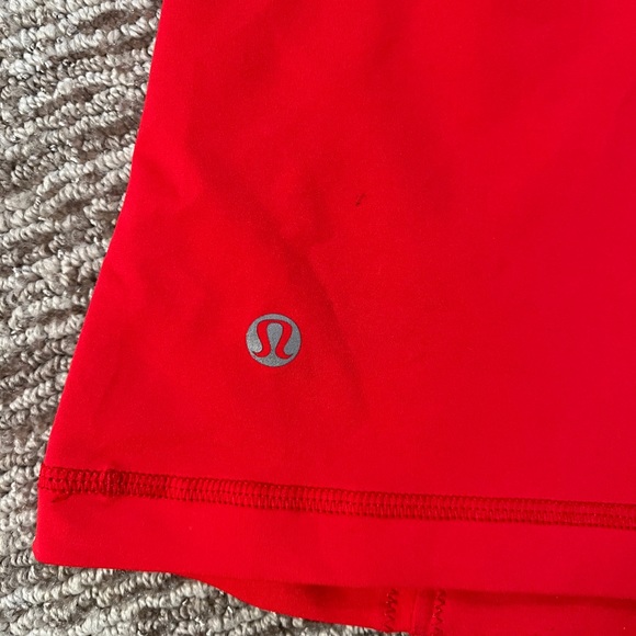 LULULEMON Red Free to Be Cross back workout tank EUC - Picture 3 of 4